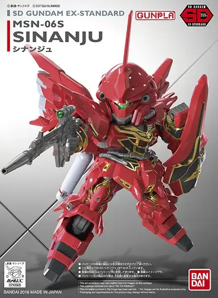 SD Gundam Ex-Standard Sinanju Gundam Model Kit