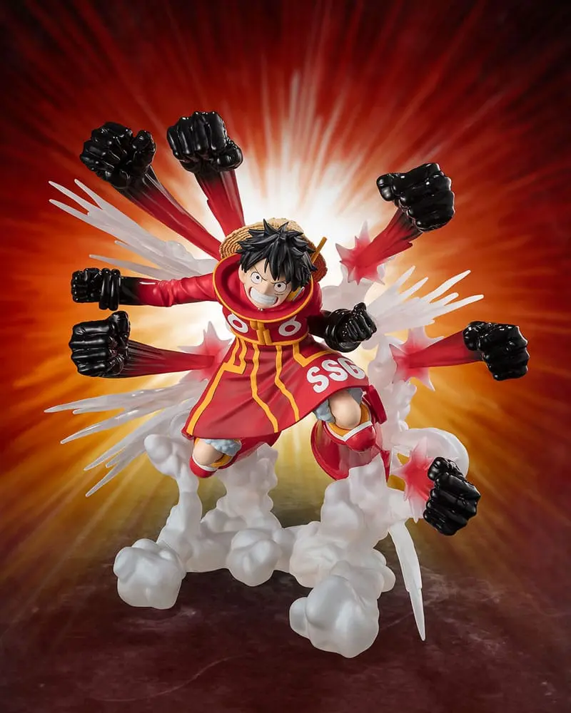Monkey D. Luffy Gum Gum Hawk Gatling Figuarts ZERO Extra Battle PVC Statue 19 cm