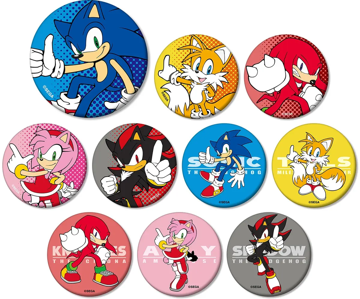 Sonic the Hedgehog Trading Can Badge