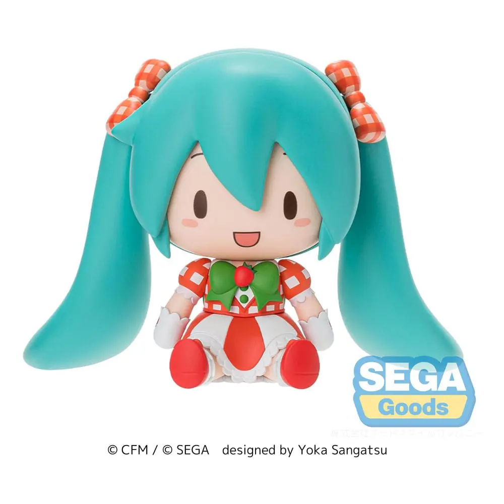Hatsune Miku x Love and Berry Dress Up and Dance! Lovely Strawberry Fuwa Petit Chibi Figure 8 cm