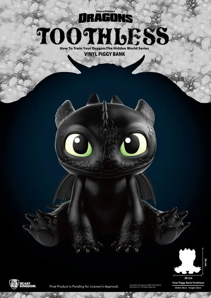 Toothless Piggy Bank 30 cm