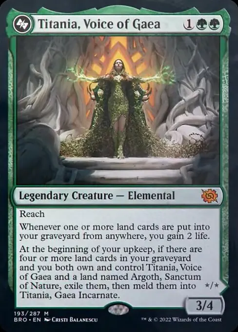 Titania, Voice of Gaea (Enkeltkort)