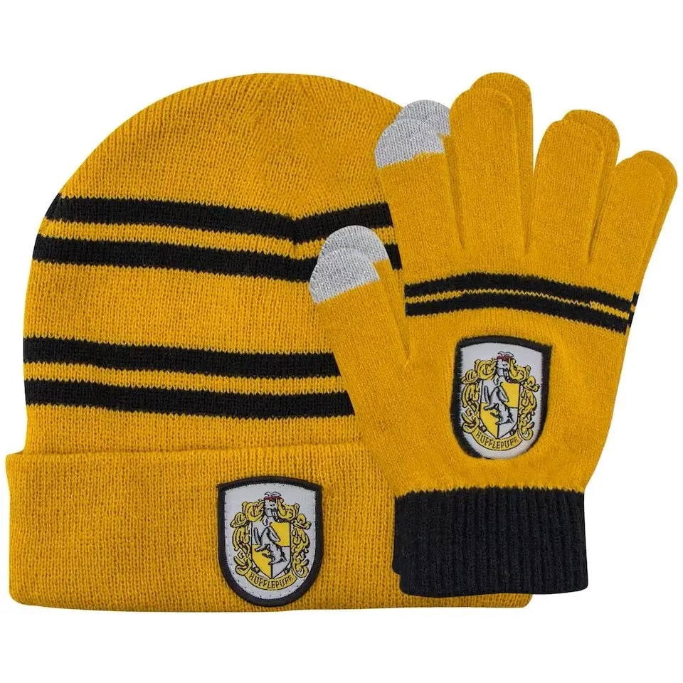 Hufflepuff Adult Beanie and Gloves