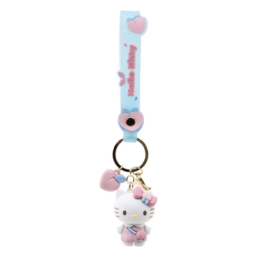 Hello Kitty Peach Series Keychain with Hand Strap