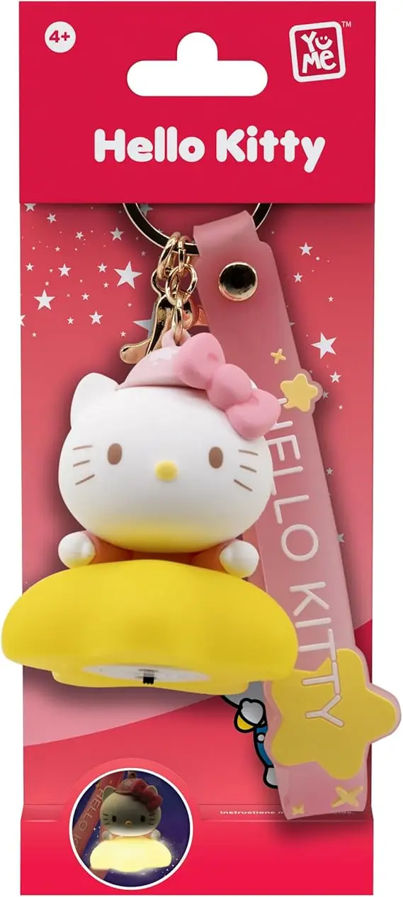 Hello Kitty Light-Up Star Series Keyhcain with Hand Strap