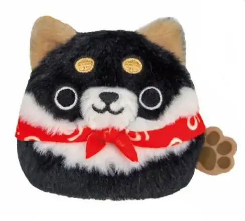 Dog Dumplings Black Shiba Plush Figure