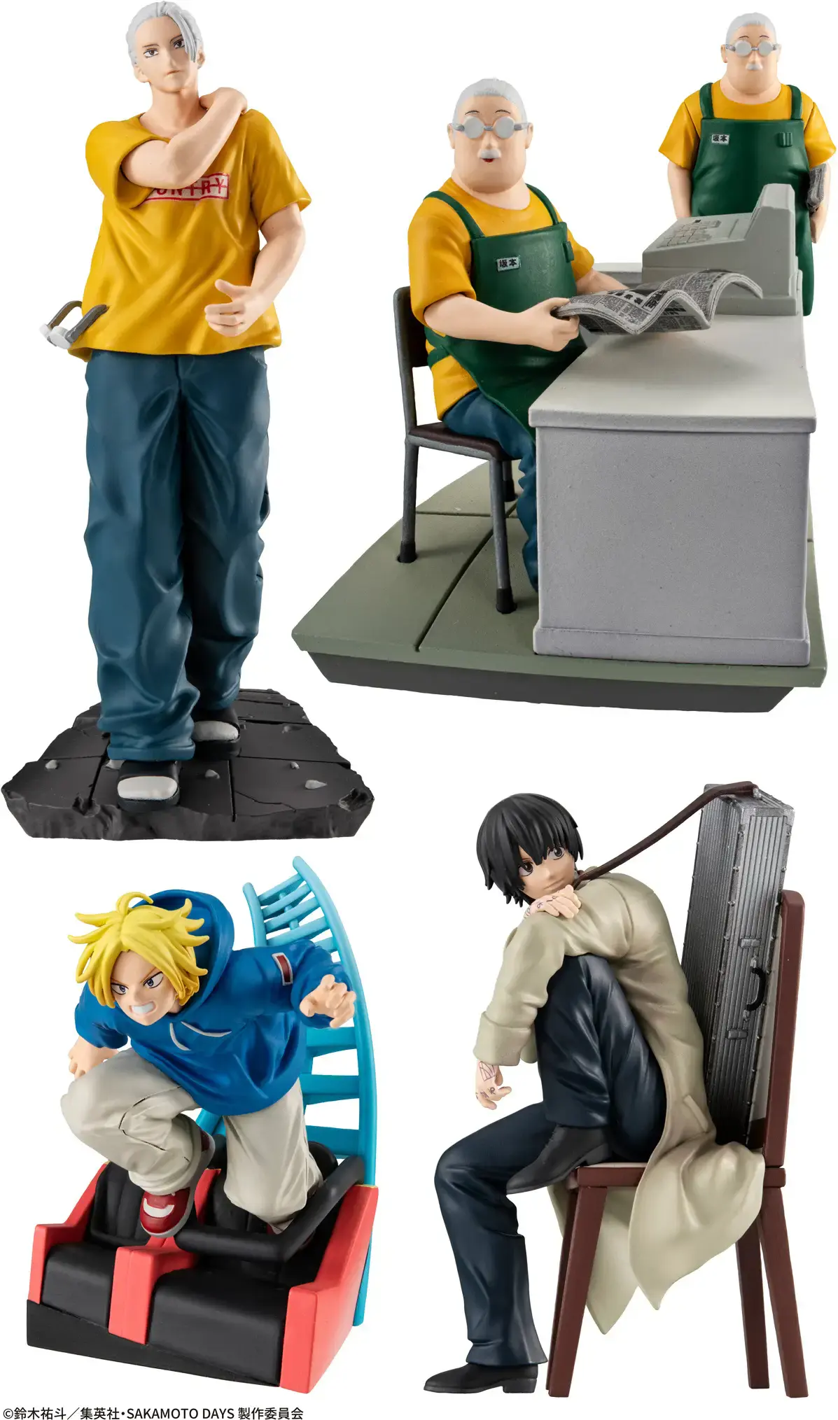 Sakamoto Days Cut Out Scenes Petit Rama Trading Figure