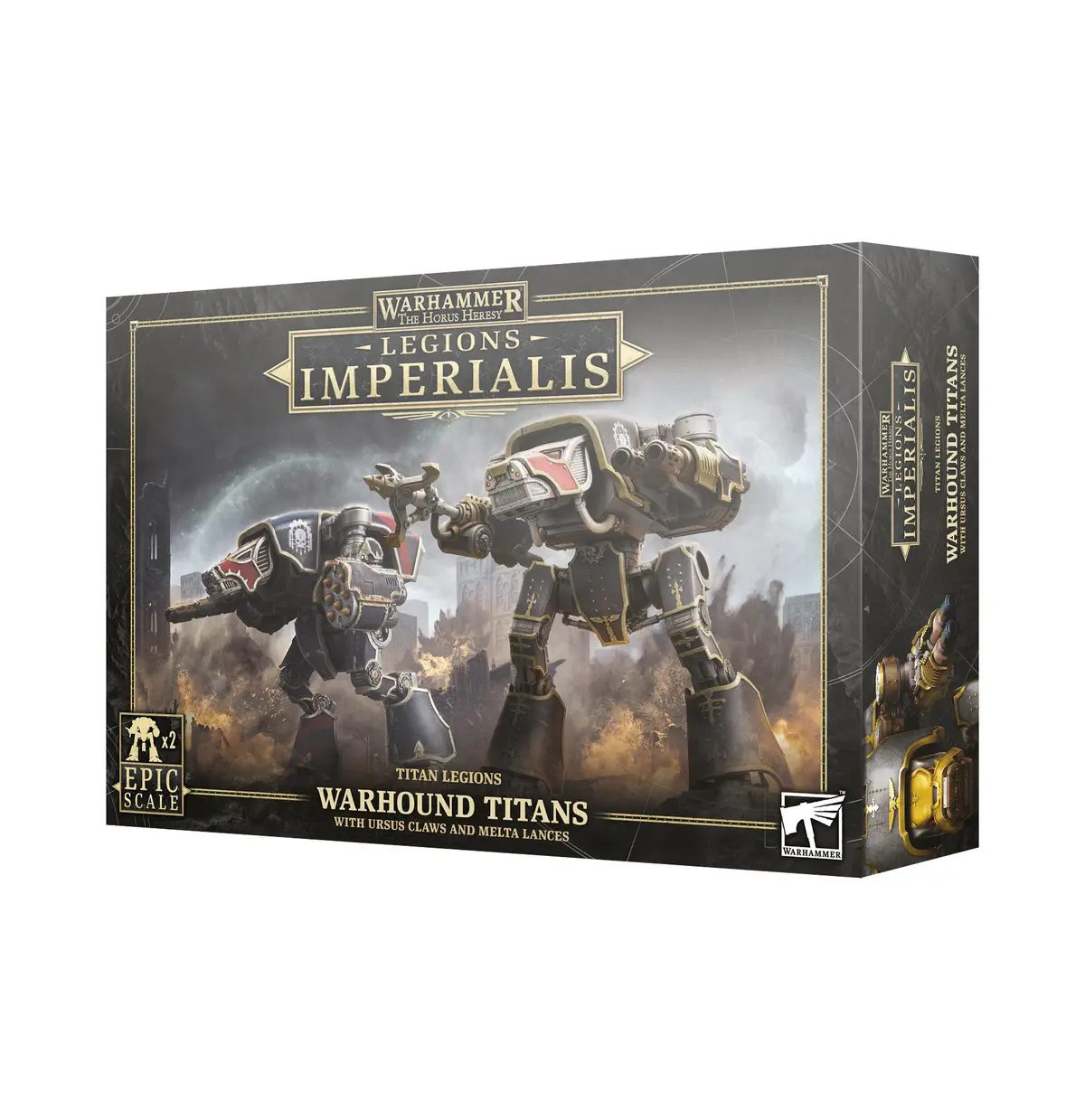 The Horus Heresy: Warhound Titans with Ursus Claws and Melta Lances