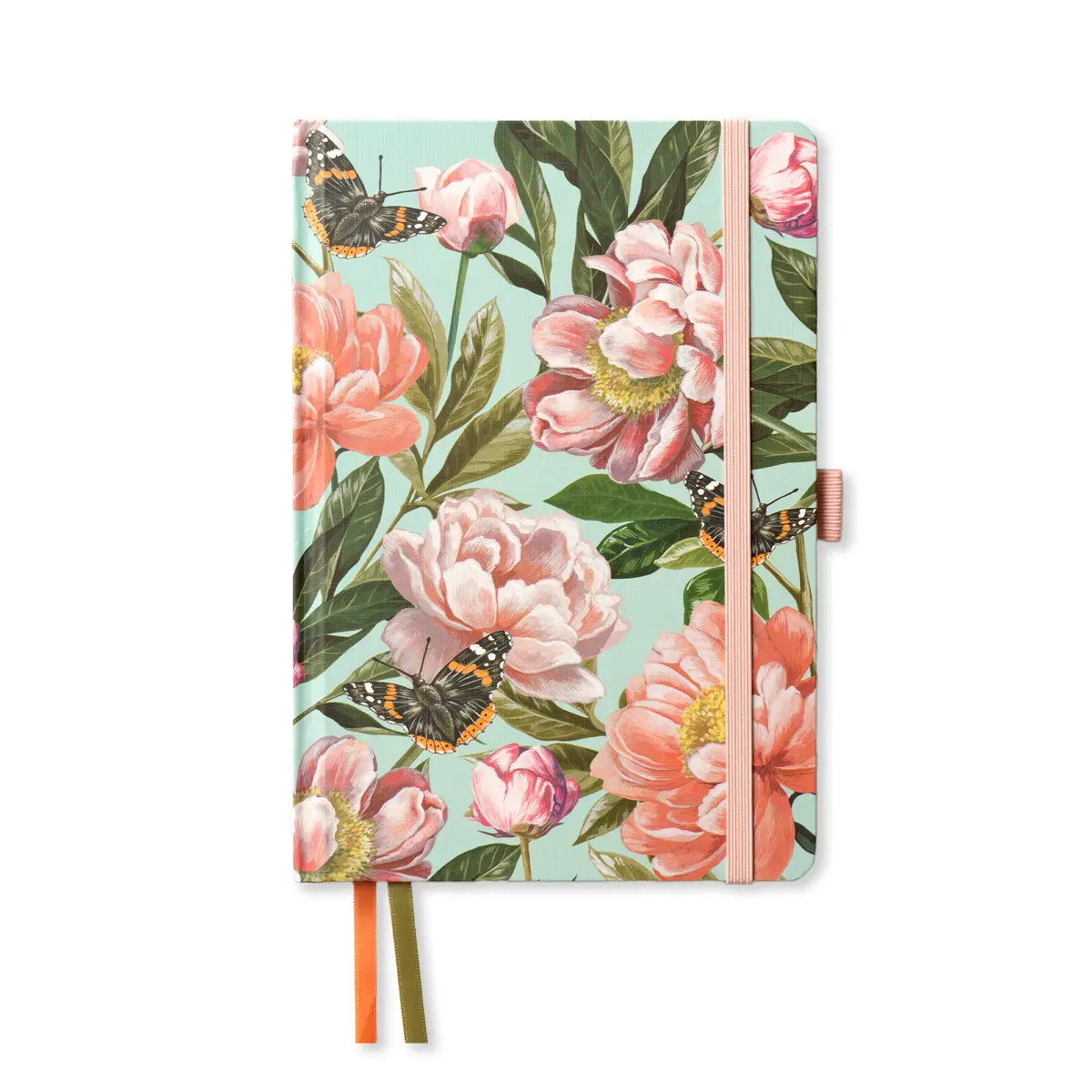 Butterfly & Flowers A5 Notebook