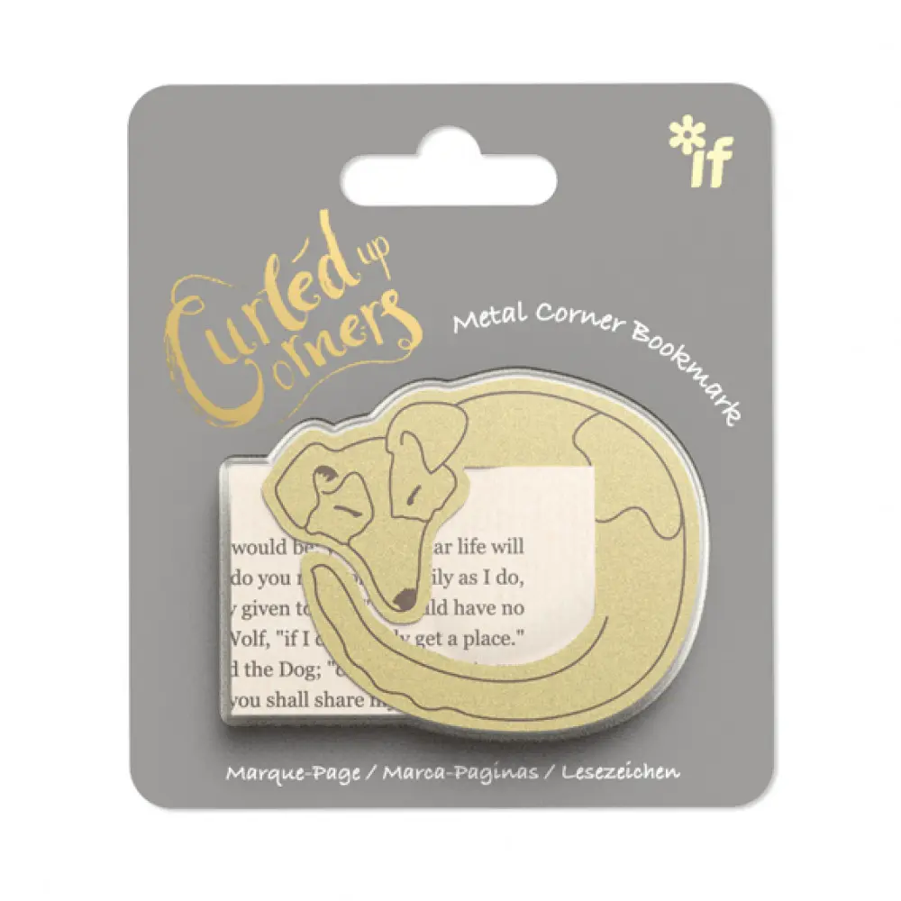 Drowsy Dog - Curled up Corners Bookmark