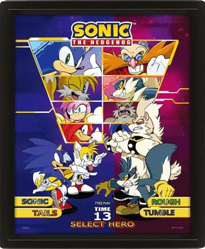 Select Your Fighter Framed 3D Poster 