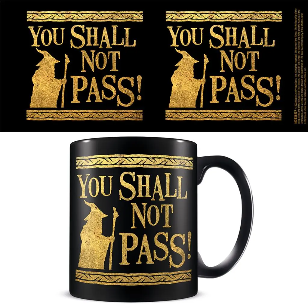 You Shall Not Pass! Black Pod Mug 315 ml