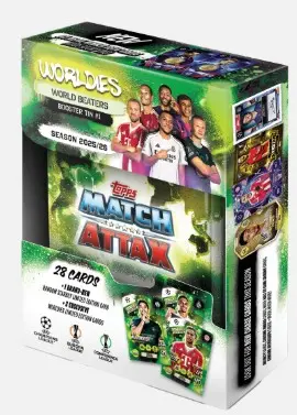 Match Attax UEFA Club Competitions 2025/26 Booster Tin Box