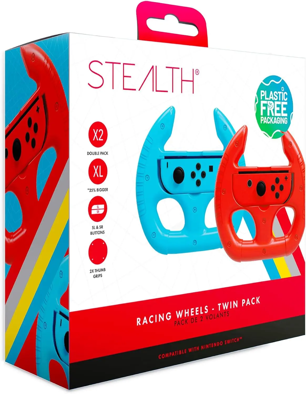 Joy-Con Racing Wheel Blue/Red (Switch)