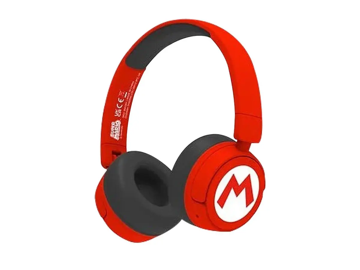 Super Mario Bluetooth Wireless Junior Headphones (Mario Logo)