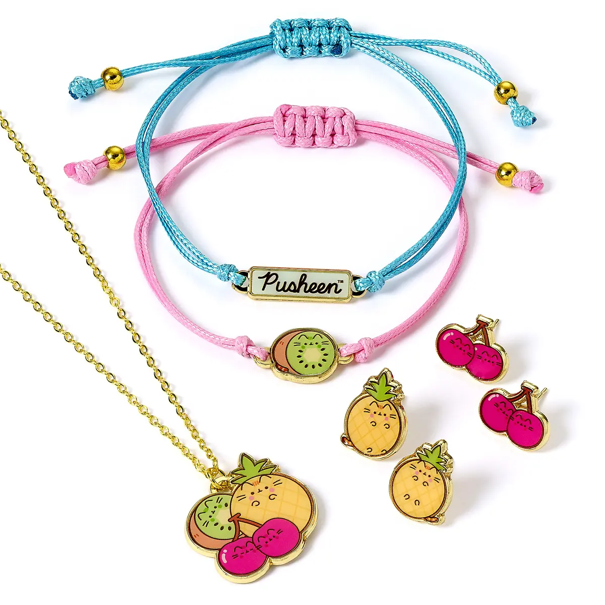 Pusheen Fruits Themed Jewellery Set