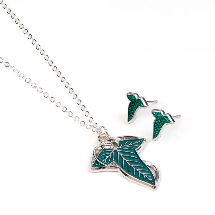 Leaf of Lorien Earrings and Necklace Gift Set