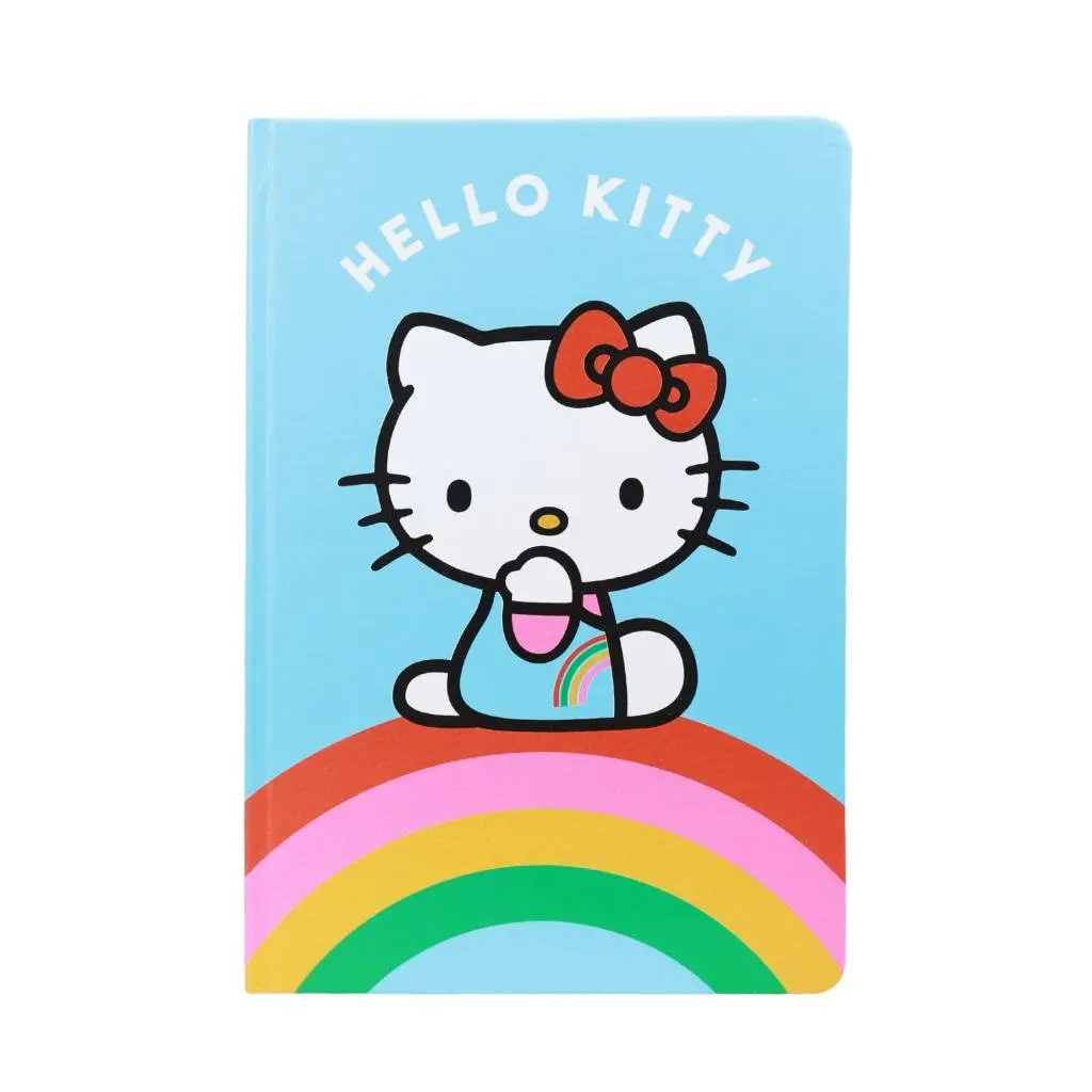 Hello Kitty Notebook - A5 Casebound - Rainbow