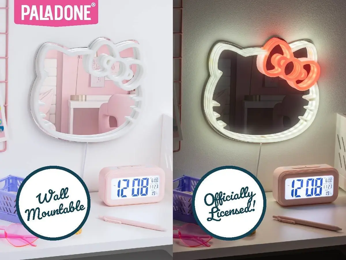Hello Kitty LED Neon Mirror 23cm