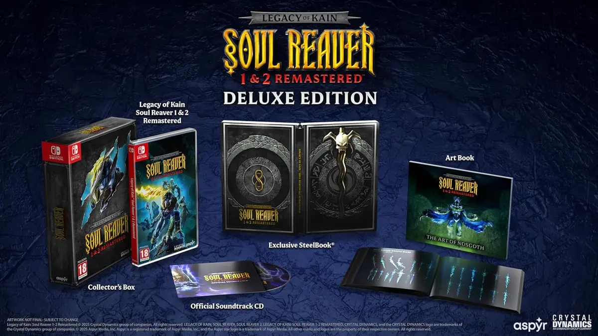 Legacy of Kain Soul Reaver 1 & 2 Remastered Deluxe Edition (Switch)