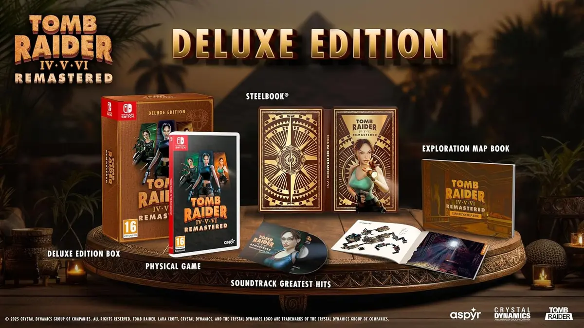 Tomb Raider IV - VI Remastered Deluxe Edition (Switch)
