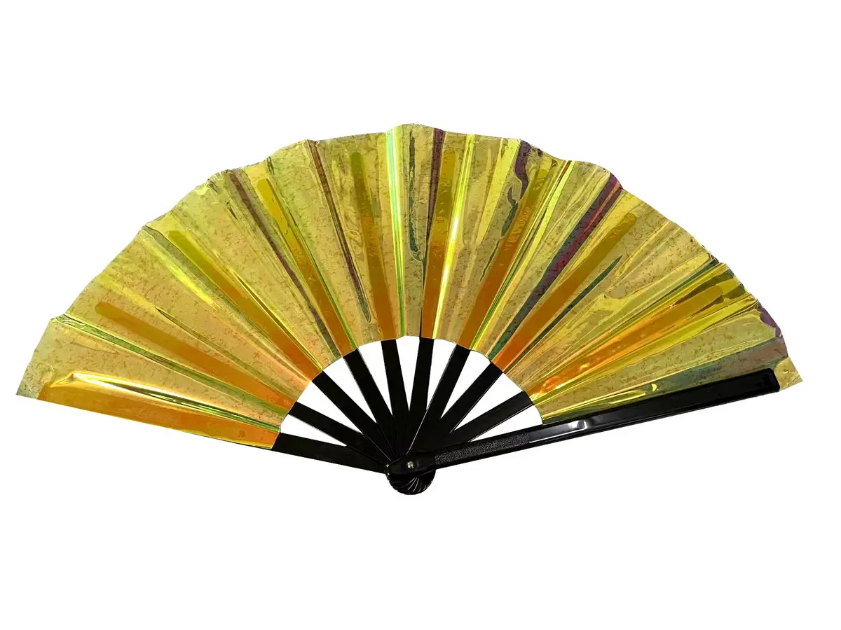 Large Cracking Gold Foil Fan