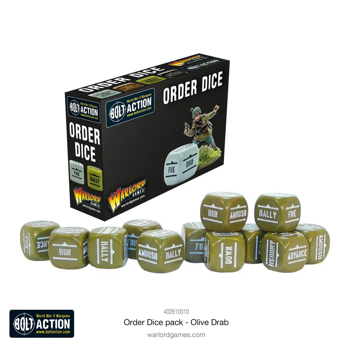 Orders Olive Drab Dice pack