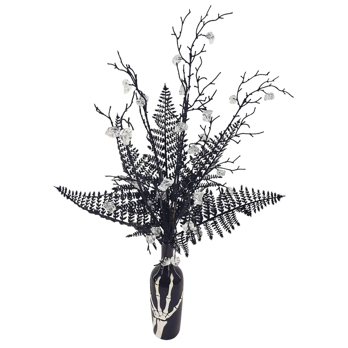 Potted Deadwood Arrangement with Fern
