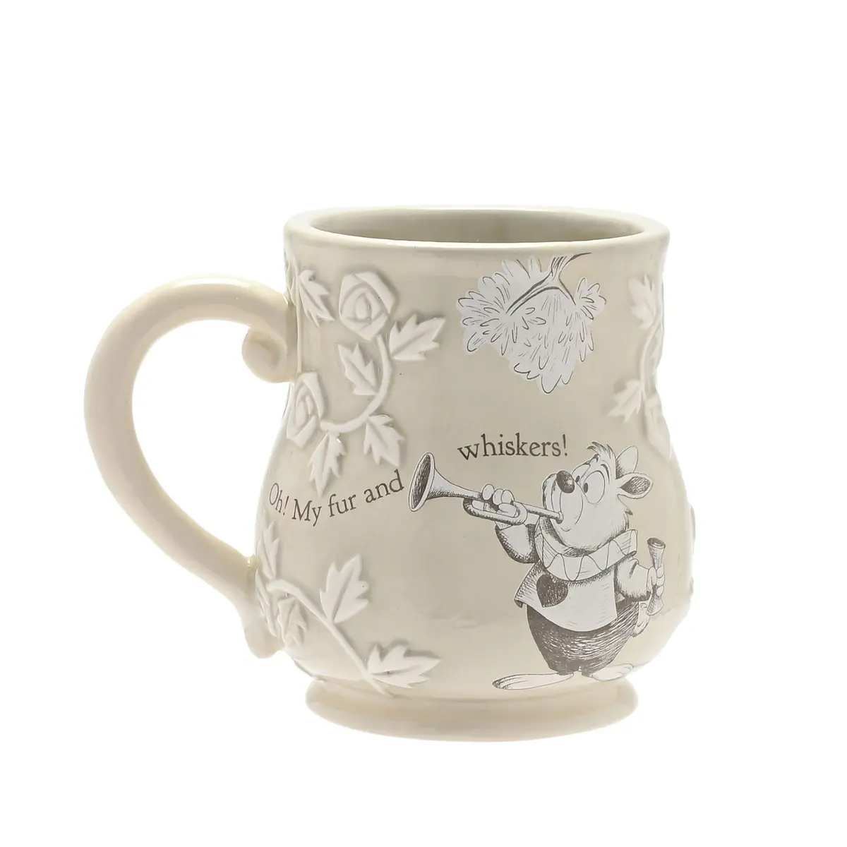 White Rabbit Embossed Mug