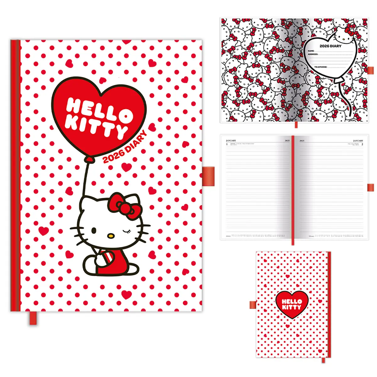 Hello Kitty 2026 A5 Dtp Diary