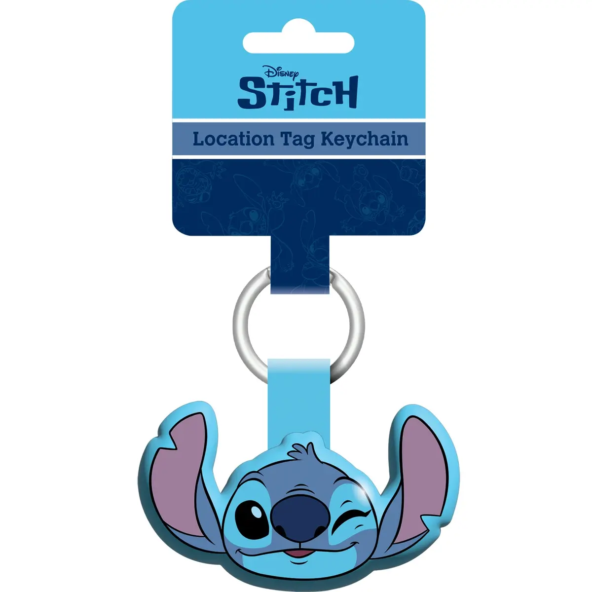Stitch Location Tag Keychain