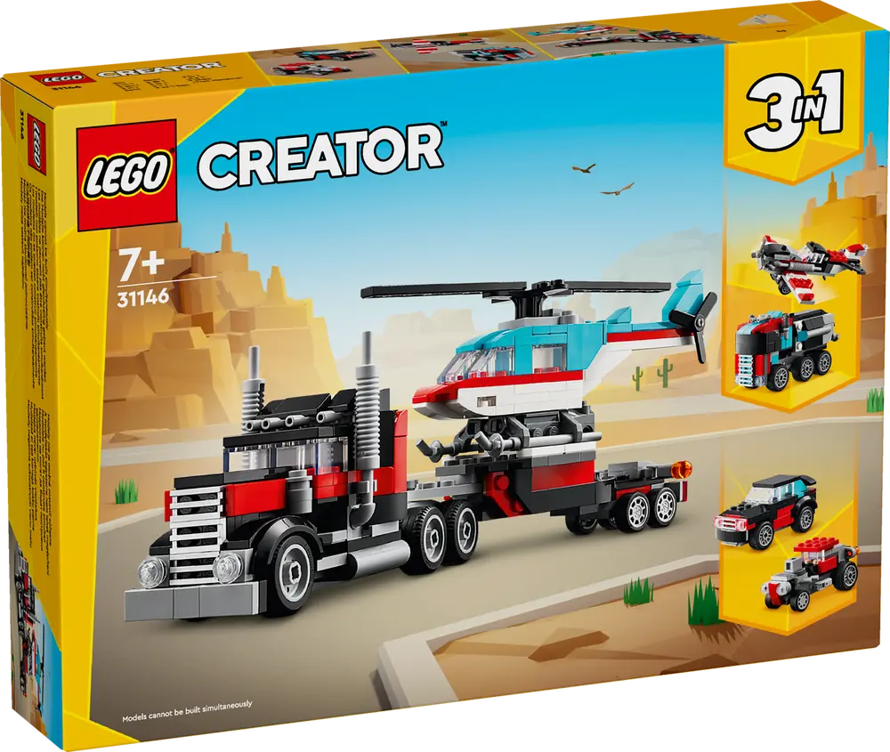 Trailer med helikopter (31146)