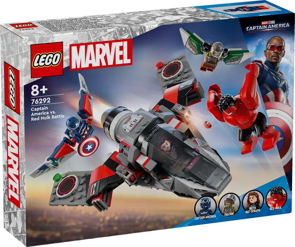 Captain America i kamp mot Red Hulk (76292)