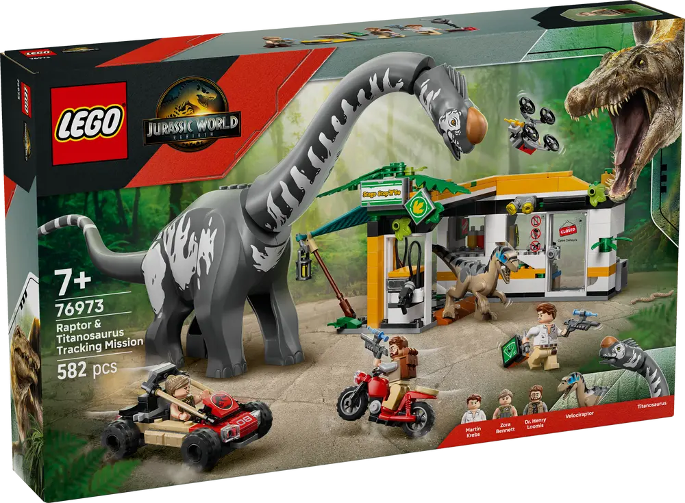 På sporet av titanosaurus og raptor (76973)