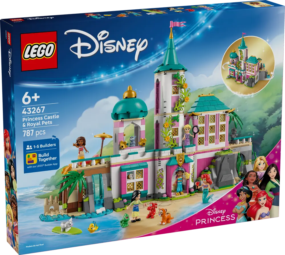Prinsesseslott med kjæledyr (43267)