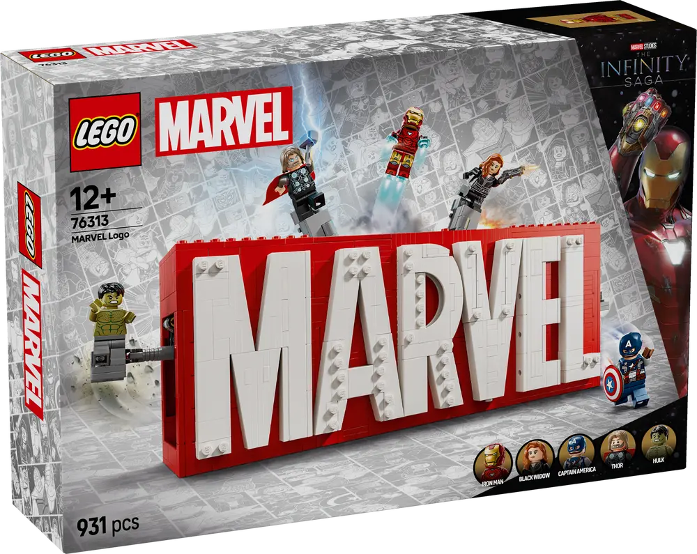 MARVEL logo og minifigurer (76313)