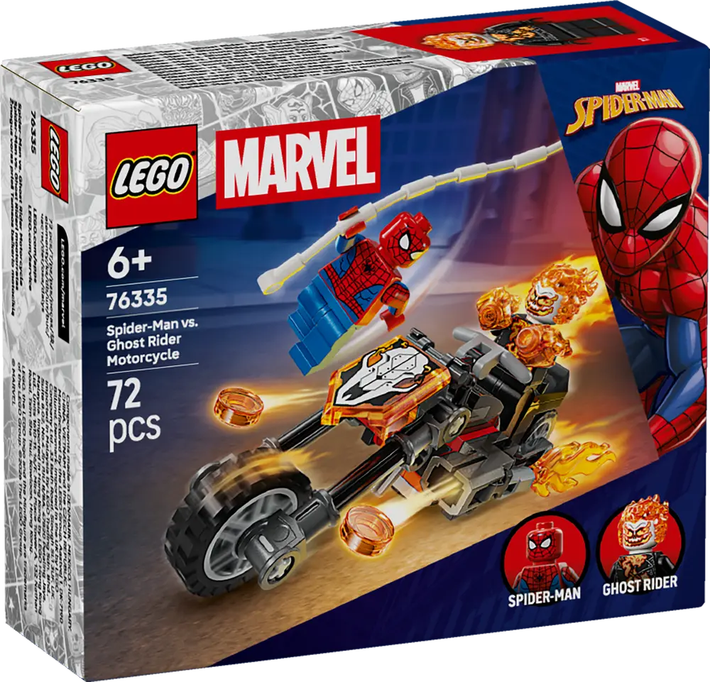 Spider-Man mot Ghost Rider på motorsykkel (76335)