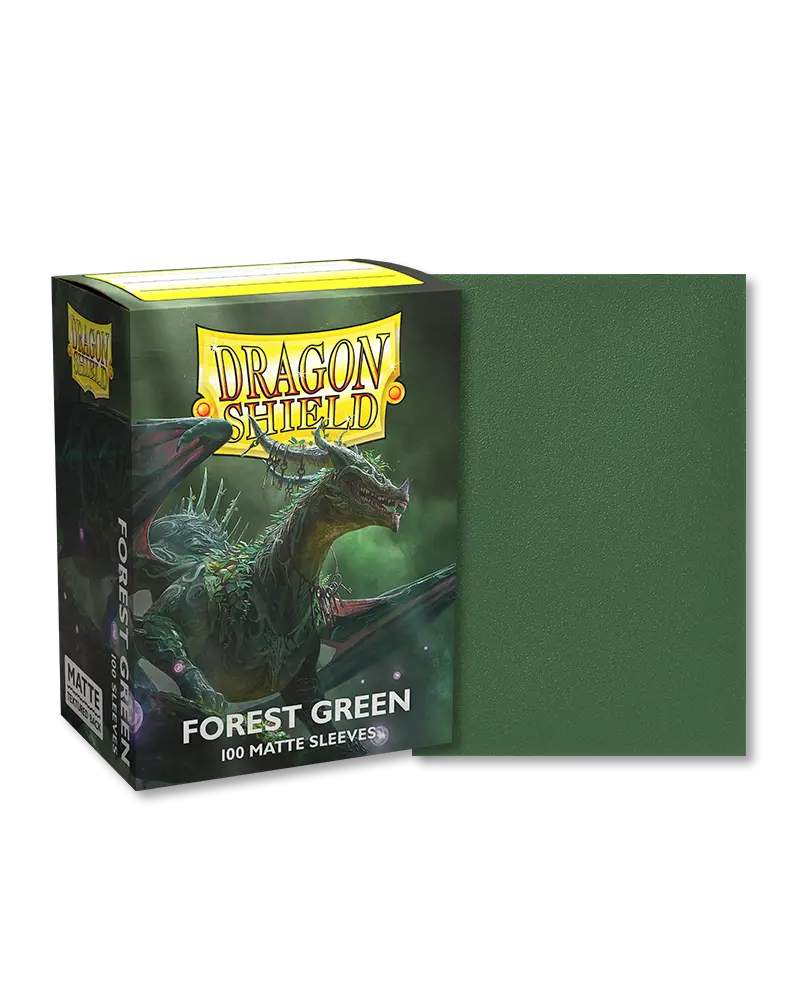 Forest Green Matte Dragon Shield (100) Kortlommer