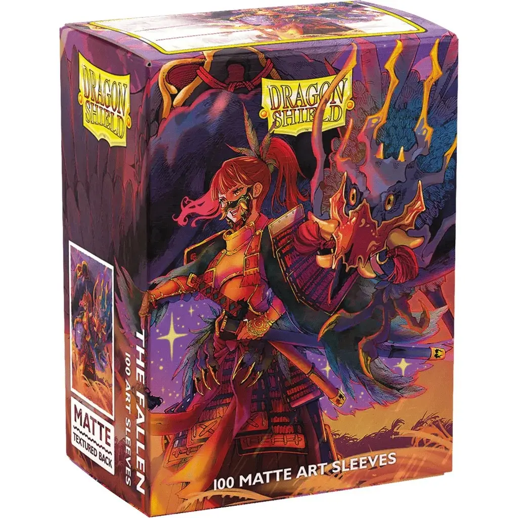 Matte Art The Fallen Standard Size Dragon Shield Sleeves (100)
