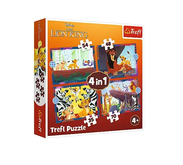 Brave Lion King 4-in-1 Puzzle