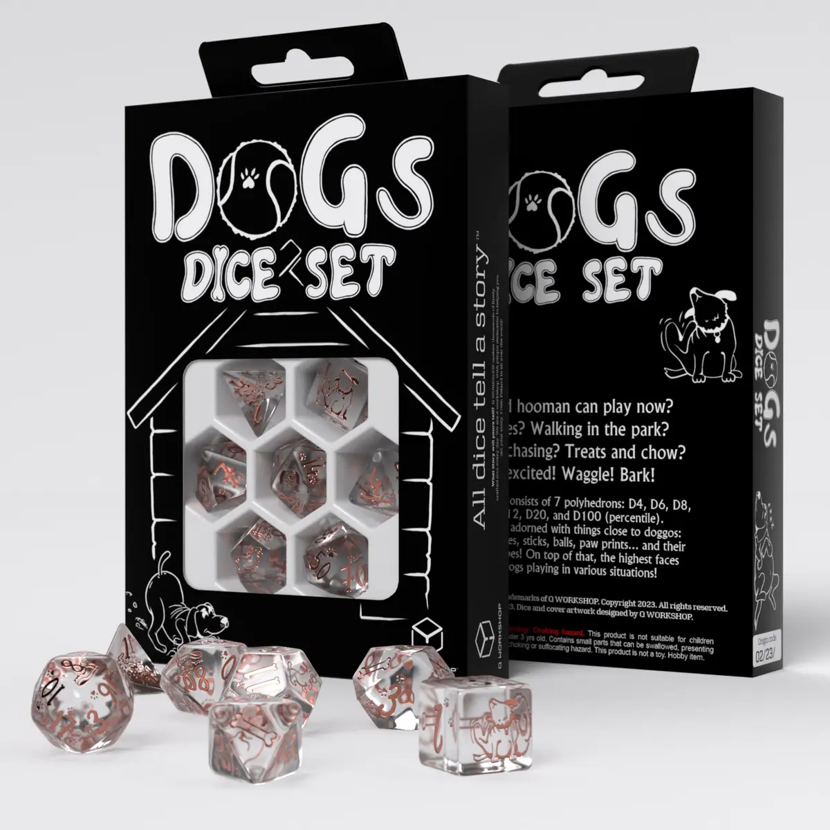 Dogs Bubbles Poly Translucent /Copper (7)
