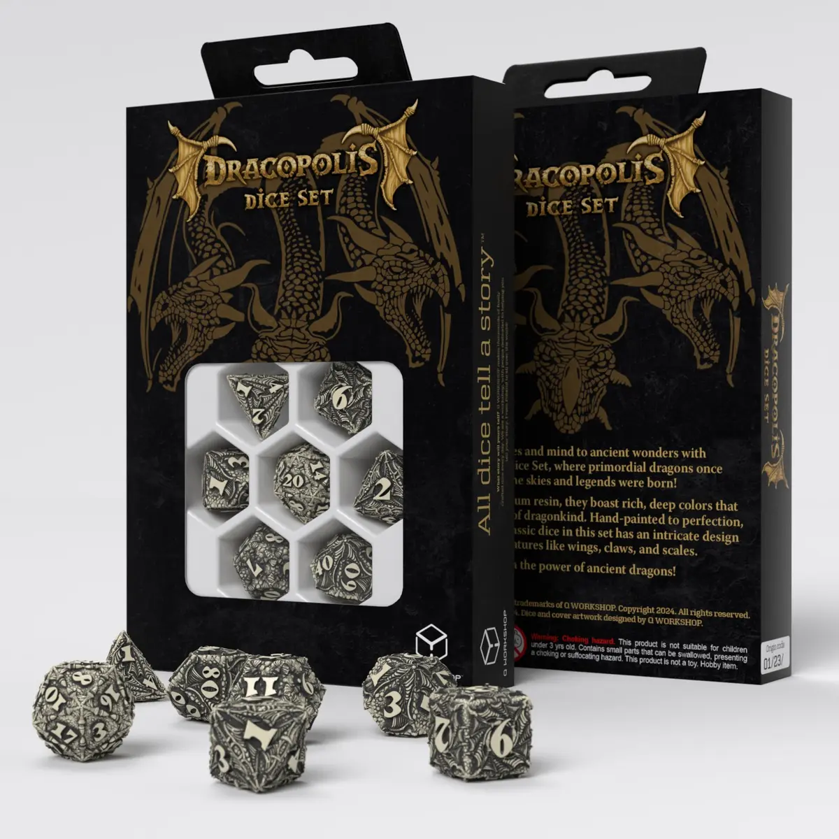 Dracopolis Scandinavian Blackfang Poly Black /Bone (7)