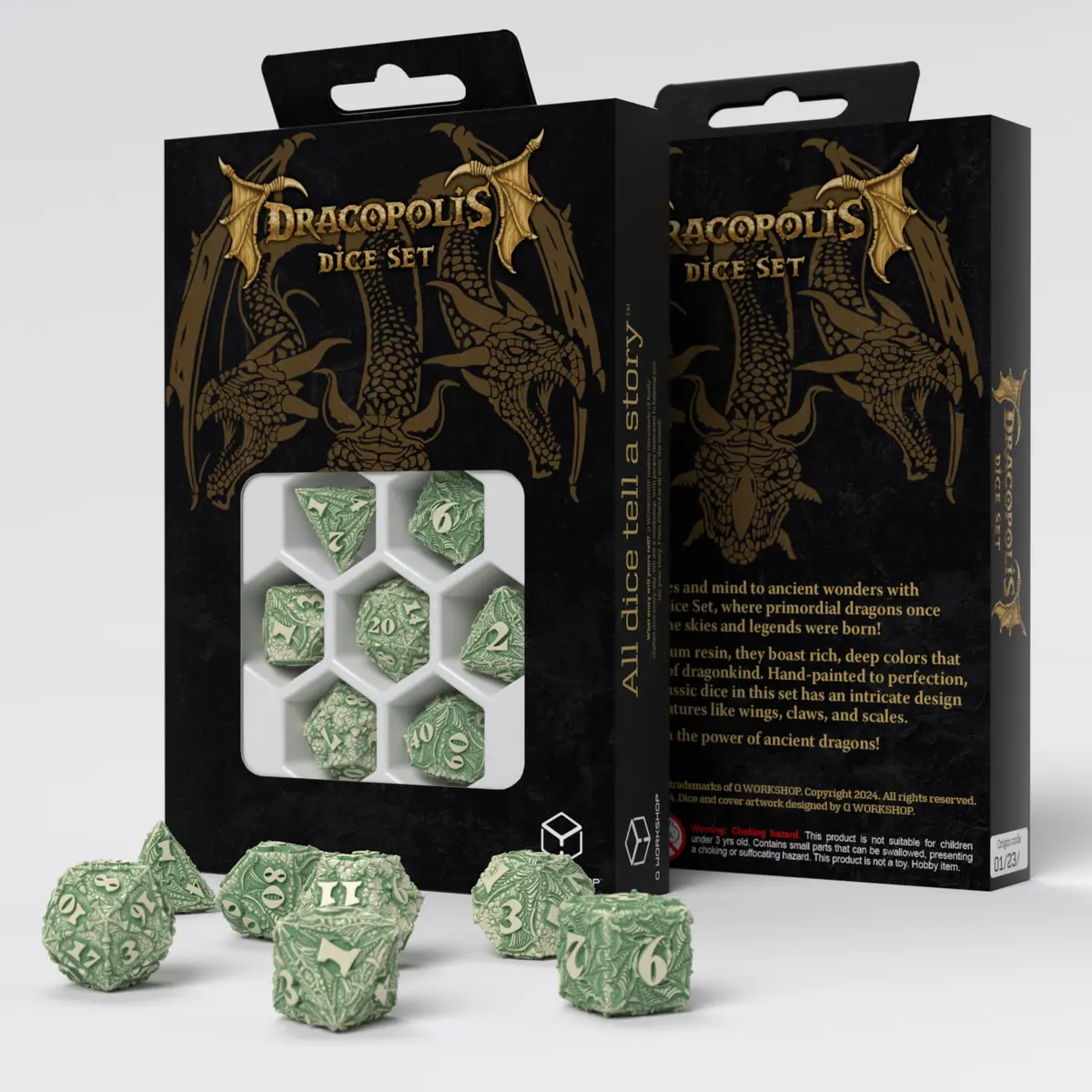 Dracopolis Andean Longneck Poly Green /Bone (7)