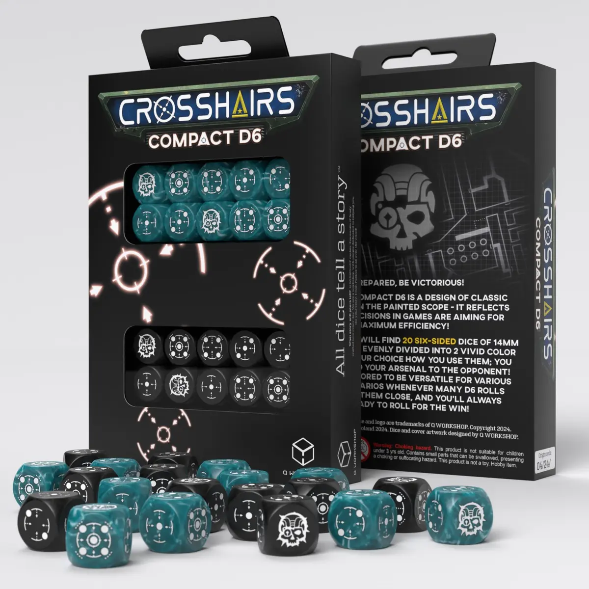 Crosshairs Compact 14mm D6 Stormy & Black (20)