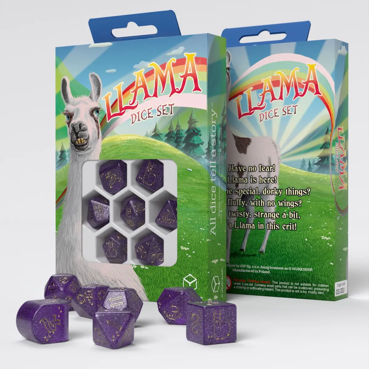 Llama Zippy Poly Purple /Gold (7)