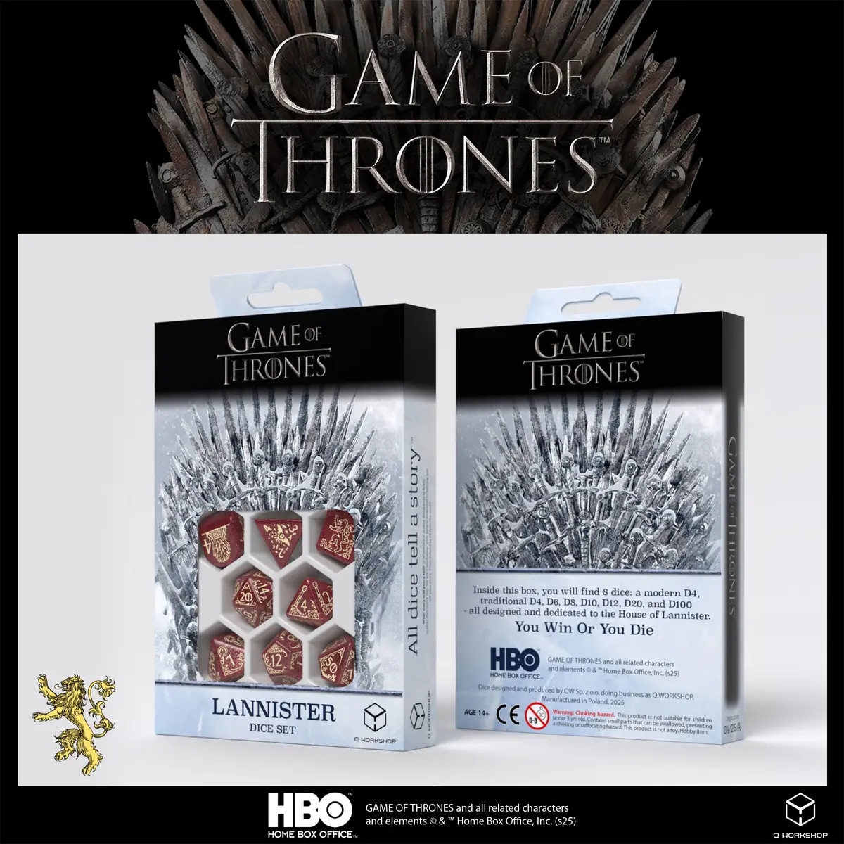 Game of Thrones Lannister Poly Red /Beige (7)