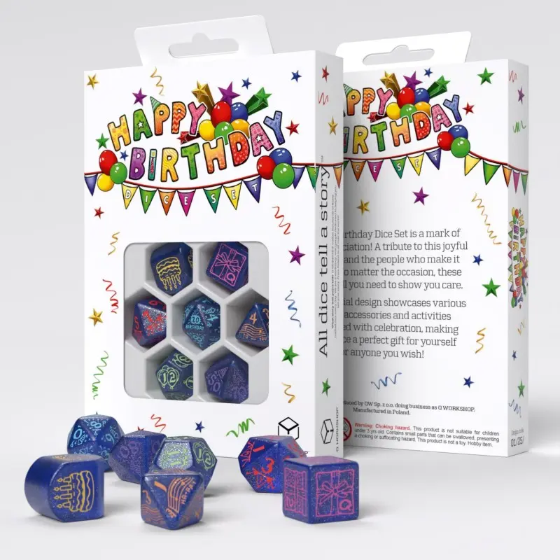 Happy Birthday Streamers Poly Blue /Multicolor (7)