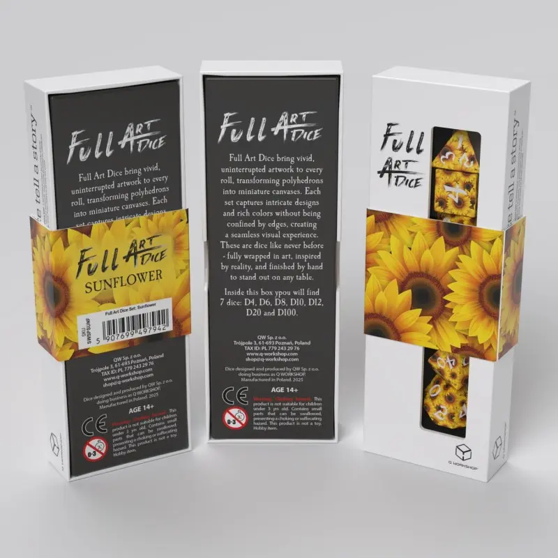 Full Art Sunflower Poly /White (7)