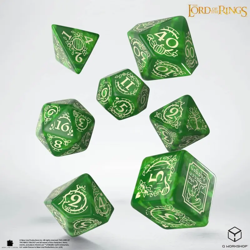 Lord of the Rings Shire Poly Green /Beige (7)