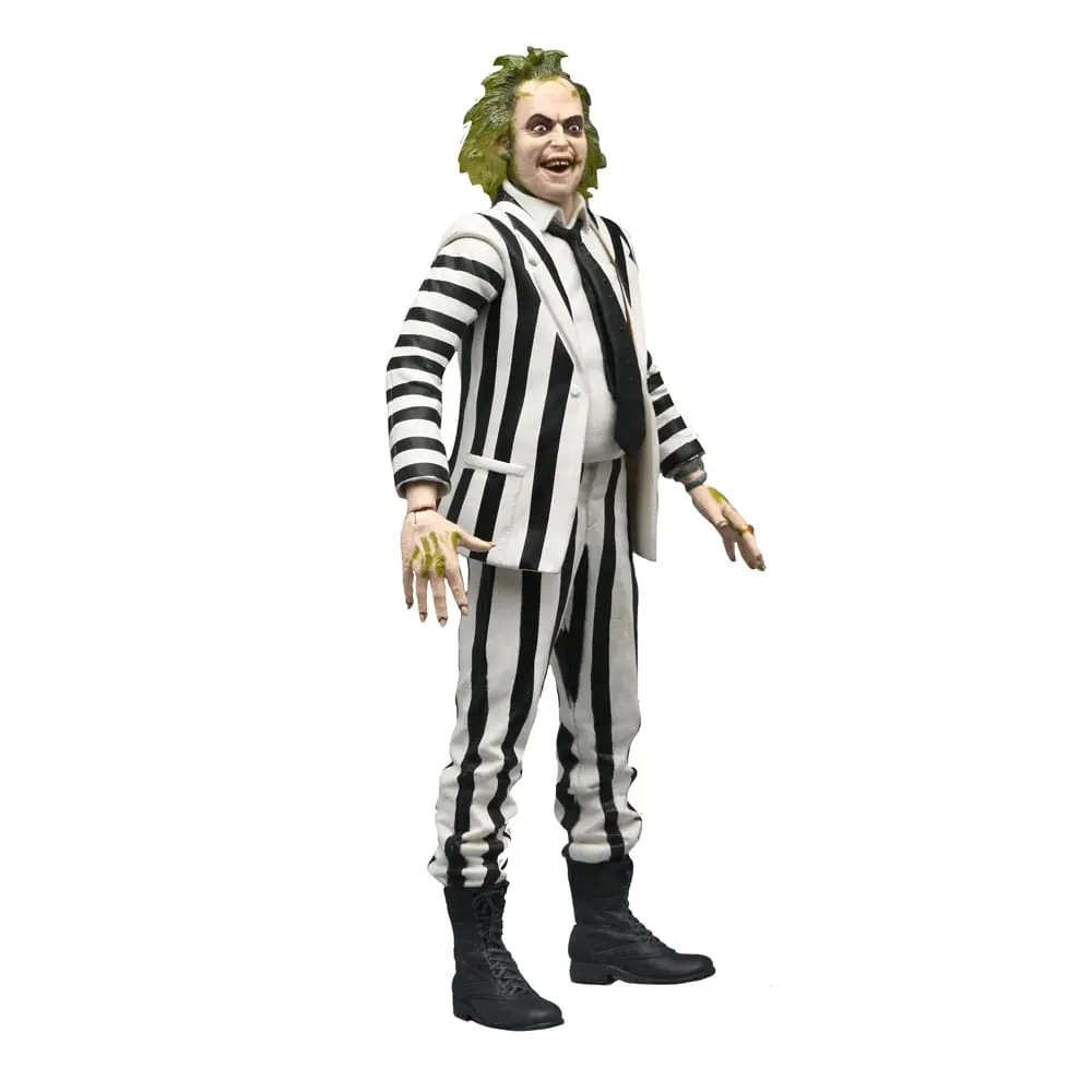 Beetlejuice Black and White Striped Suit Action Figure 18 cm